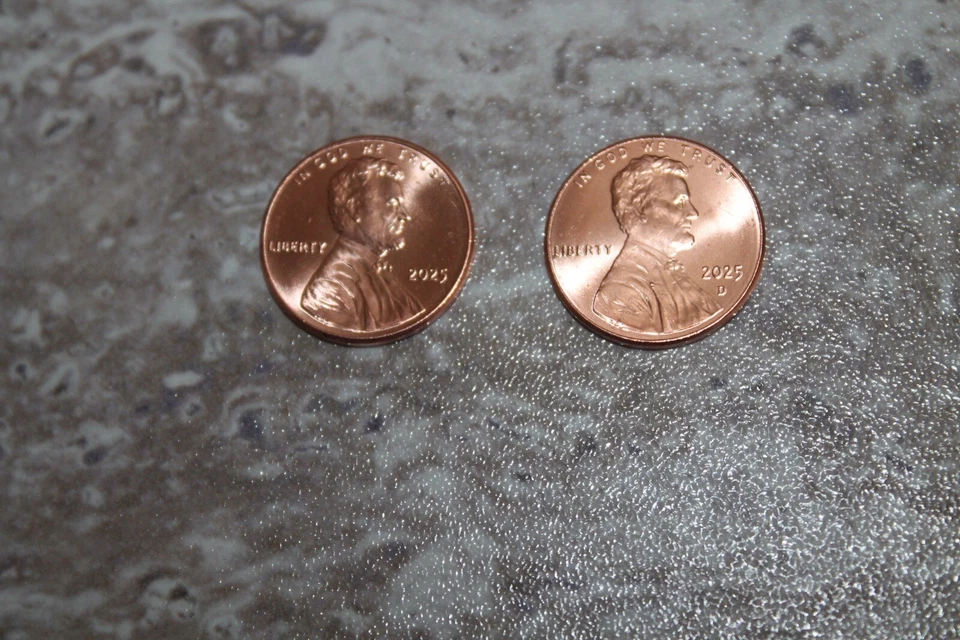 USA 2025 original Lincoln Shield Cent BU Last Penny / Letzte Prägung P & D - Bild 1 von 1