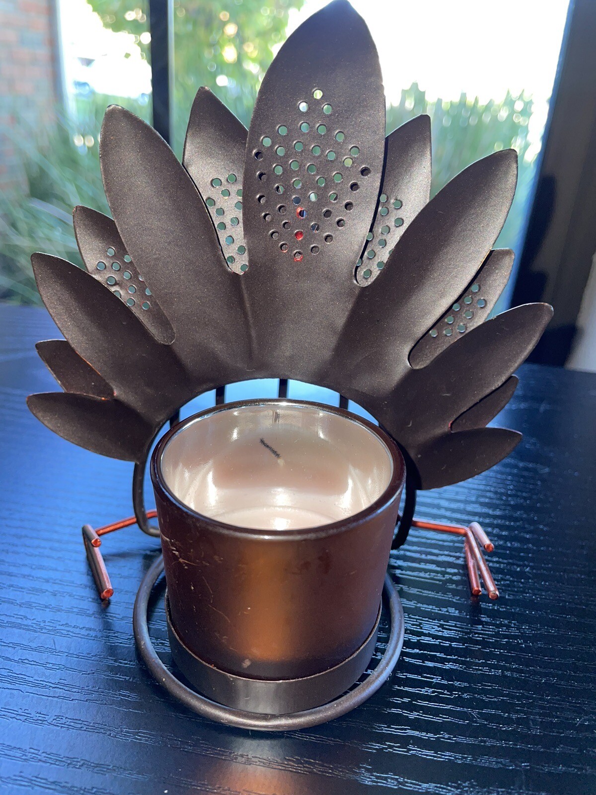 COLORFUL METAL TURKEY TEALIGHT VOTIVE THANKSGIVING CANDLE HOLDER eBay