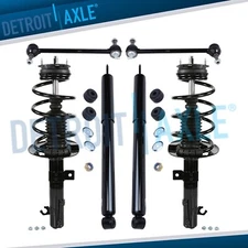 Front Struts w/ Coil Spring Rear Shocks Sway Bars Kit for 2008 - 2011 Ford Focus