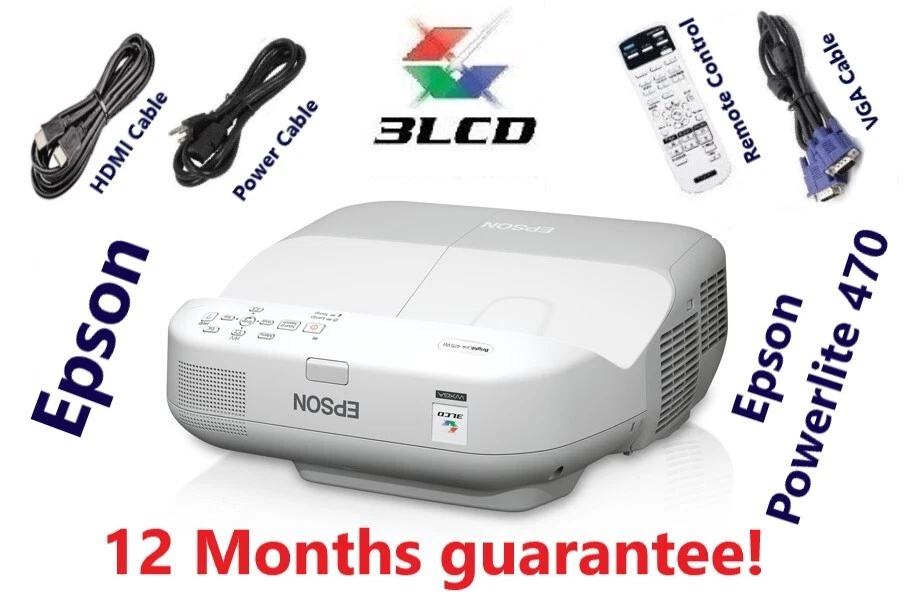 EPSON 470W SHORT THROW PROJECTOR - Image 4 of 4