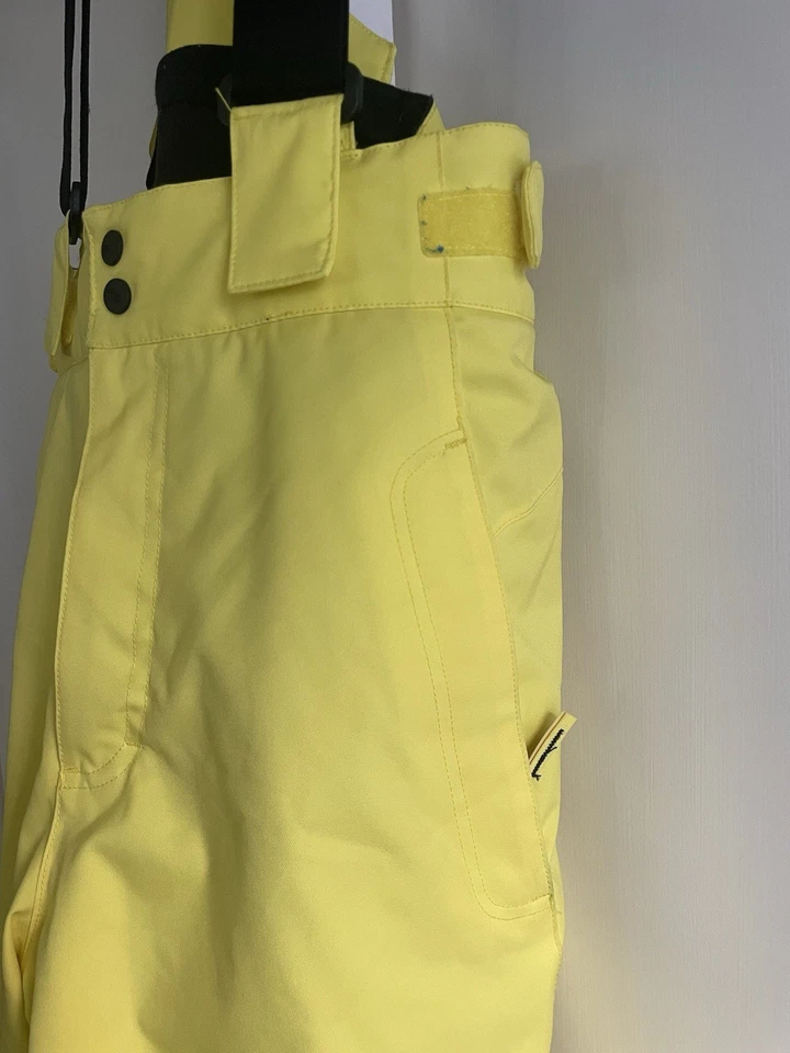 Pantalones de esquí snowboard aislados vectoriales KJUS para niños talla 152 EE. UU. 12 - amarillo Foto 3 de 4