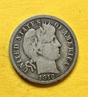 1916 Barber Dime. Coin 90% Silver. VG Condition. Charity Auction/Animal Rescue — photo 1