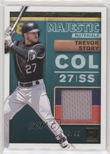 2019 Panini Donruss Majestic Materials Gold 75/99 Trevor Story #MM-TS 04cw