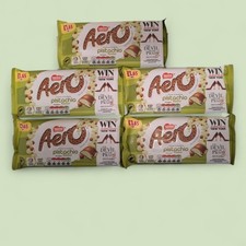 Aero Pistachio Flavour Milk Chocolate Bar 90g X 5 Smooth Aerated Chocolate