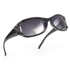 FancyPink Women's Polarized Sunglasses - Wrap Around Stylish Butterfly Frame ...
