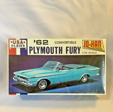 Jo-han Plymouth 62 Fury Convertible Model Kit New In Factory Sealed Mint Box Jo-han Plymouth 62 Fury Convertible Model Kit New In Factory Sealed Mint Box