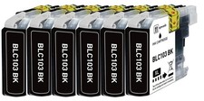 6PK BLACK Replacement Ink fits Brother LC103XL MFC-J470DW MFC-J475DW MFC-J875DW
