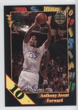 1992 Wild Card Collegiate 10 Stripe Anthony Avent #6 Rookie RC 0a7. rookie card picture