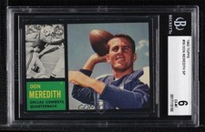 1962 Topps Don Meredith #39 BGS 6 0q3