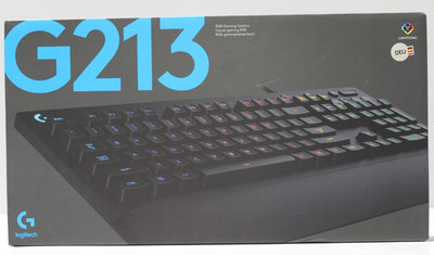 Logitech G213 Prodigy Gaming Tastatur RGB DE Layout QWERTZ USB Schwarz NEU