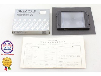 [MINT] Mamiya RB67 Pro S 6x8 Matte Focusing Screen No.7 for Pro S From JAPAN