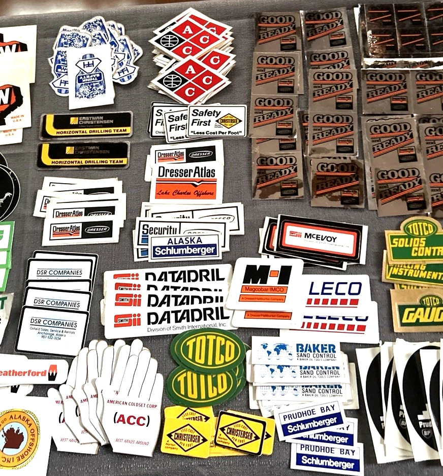 Vintage Alaska/ Other Oilfield stickers New Old Stock 500 Stickers - Image 4 of 4