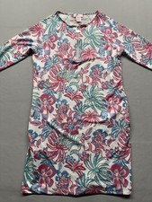 Stella Parker Women's 3/4 Zipper Closure Long Sleeve UPF 50 Dress Size S, Floral