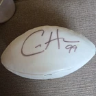 Chris Hovan Minnesota Vikings Signed Auto bucs white panel ball look at pics