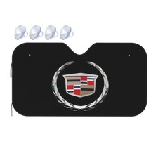 Cadillac Car Size M Windshield Front Window Sun Shade Cover Visor Uv Black Cadillac Car Size M Windshield Front Window Sun Shade Cover Visor Uv Black