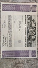GM Hughes Electronics Corporation Class H Common Stock Certificate 2 Shares 1988