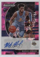 2020-21 Panini Prizm Draft Picks Prospect Pink Ice Markus Howard #PA-MH Auto 8d2