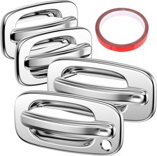 Chrome Door Handle Covers Compatible with Suburban 99-06 Chevrolet Silverado