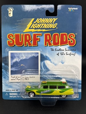 Johnny Lightning Surf Rods SURF DADDIES green lime waves Super Nice