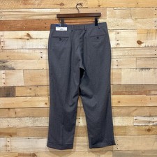 Chaps Suit Separates Pleated Front Cuffed 100% Wool Dress Pants Mens 36x30 NWT