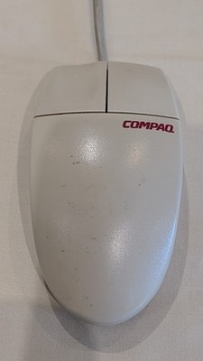 Compaq  2-Button trackball computer mouse wired vintage