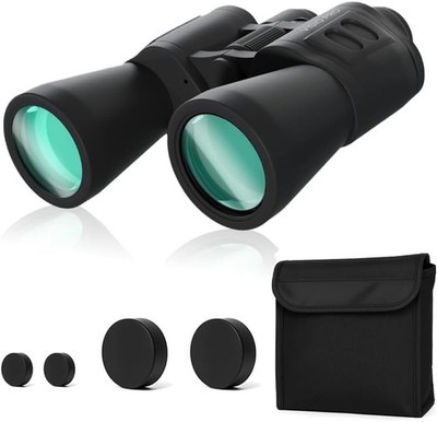 VISIO PRO Outdoor Fernglas 10x50 BAK4 Schwarz mit Tasche