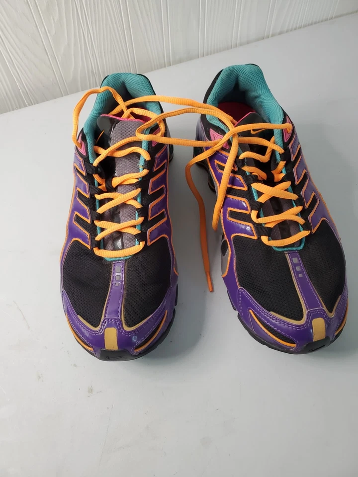 Nike женские Shox Navina модель #356918-038 черный фиолетовый бирюзовый размер США 8,5 - Изображение 2 из 4