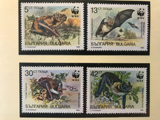WWF 1989 Set of Bats Bulgaria MNH