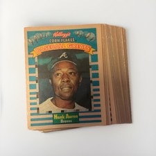 Kellogg's Corn Flakes Lot of 22~(2) Hank Aaron’s~(2) Willie Mays~EX+