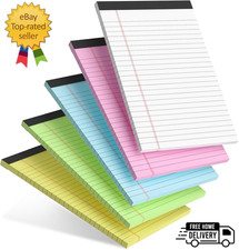 5pcs Small Note Pads 5x8 Notebook College Ruled Legal Pads Color Notepads 5 Pack