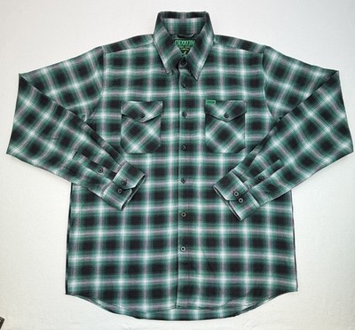 Dixxon Flannel Emerald Isle Long Sleeve Button Down Shirt Mens XLT Casual D-Tech