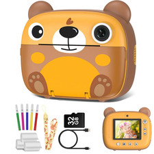 Kids Instant Print Digital Camera - 12MP 1080P HD Screen Thermal Photo Printer