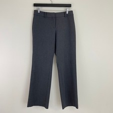 Talbots Petites Dress Pants Sz 6p Heather Gray Relaxed Fit Flat Front Belt Loops