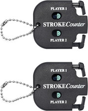 Desenda 2Pcs Golf Score Indicator 2 Player Stroke Counter Clicker Portable Golf