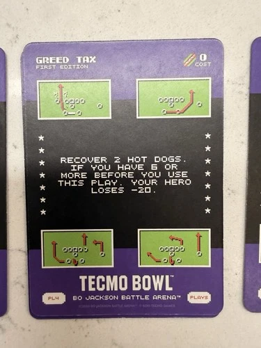 PL4 GREED TAX 2026 Bo Jackson Battle Arena Tecmo Bowl SSP Play