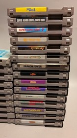 Lot of 25 Nintendo NES Games - Super Mario Bros 3, Castlevania, Guardian Legend,