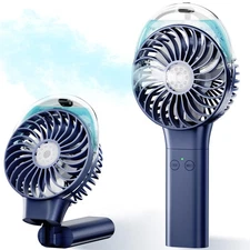 Handheld Misting Fan – Rechargeable Battery Operated,Handheld Personal Fan wi...