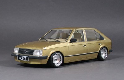 Opel Kadett D goldmetallic Schmidt TH-Line Alufelgen 15 Zoll Umbau 1/18