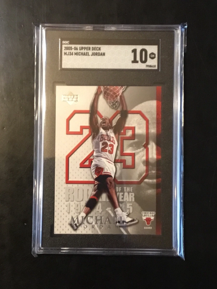 Upper Deck Michael Jordan 10 Grade Basketball Sports Trading Cards