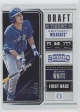 2018 Panini Contenders Draft Picks Ticket 54/99 Evan White (Blue Jersey) #14 0a6