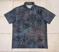 Under Armour Men's XL Playoff Polo Shirt Blue Floral Golf Performance Tropical