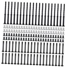 160Pcs PC Computer Case Cooling Fan Mount Screws Set, M5x10 Black and Silver
