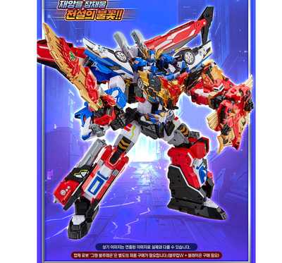 Metal Cardbot W Season3 IGNYX+BLAION+BLUE COP W Set Transformer