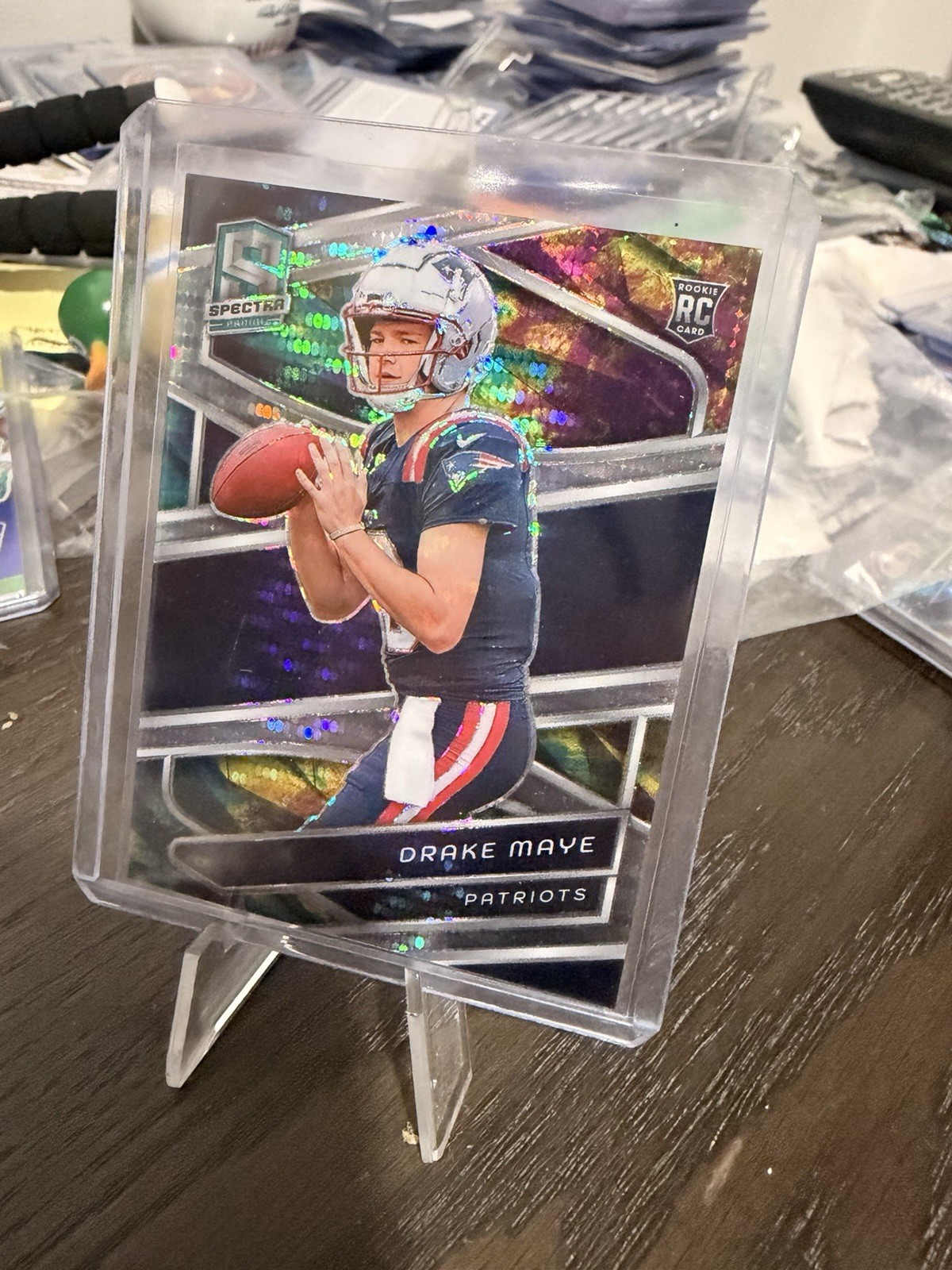 2024 Panini Spectra - Rookies Drake Maye #113 Celestial Prizm /99 (RC)