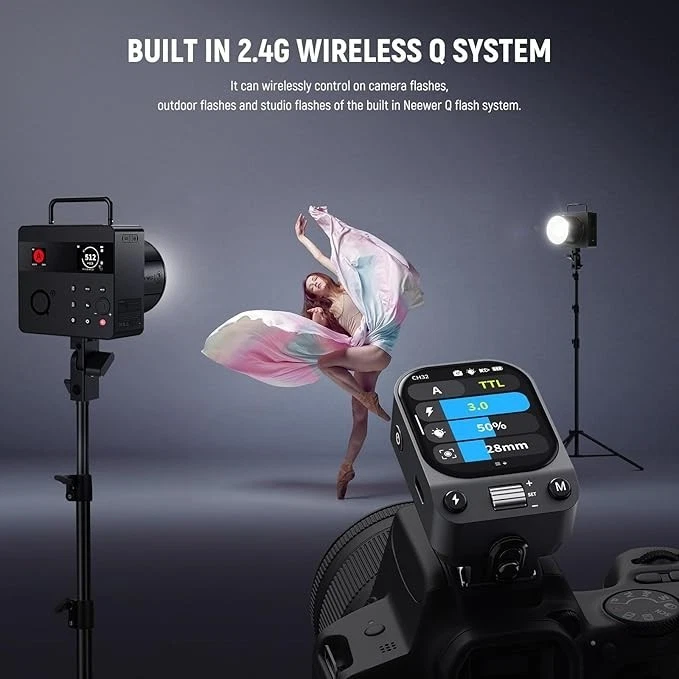 NEEWER QZ-C TTL Wireless Flash Trigger Transmitter Compatible with Canon Cameras - Image 4 of 4