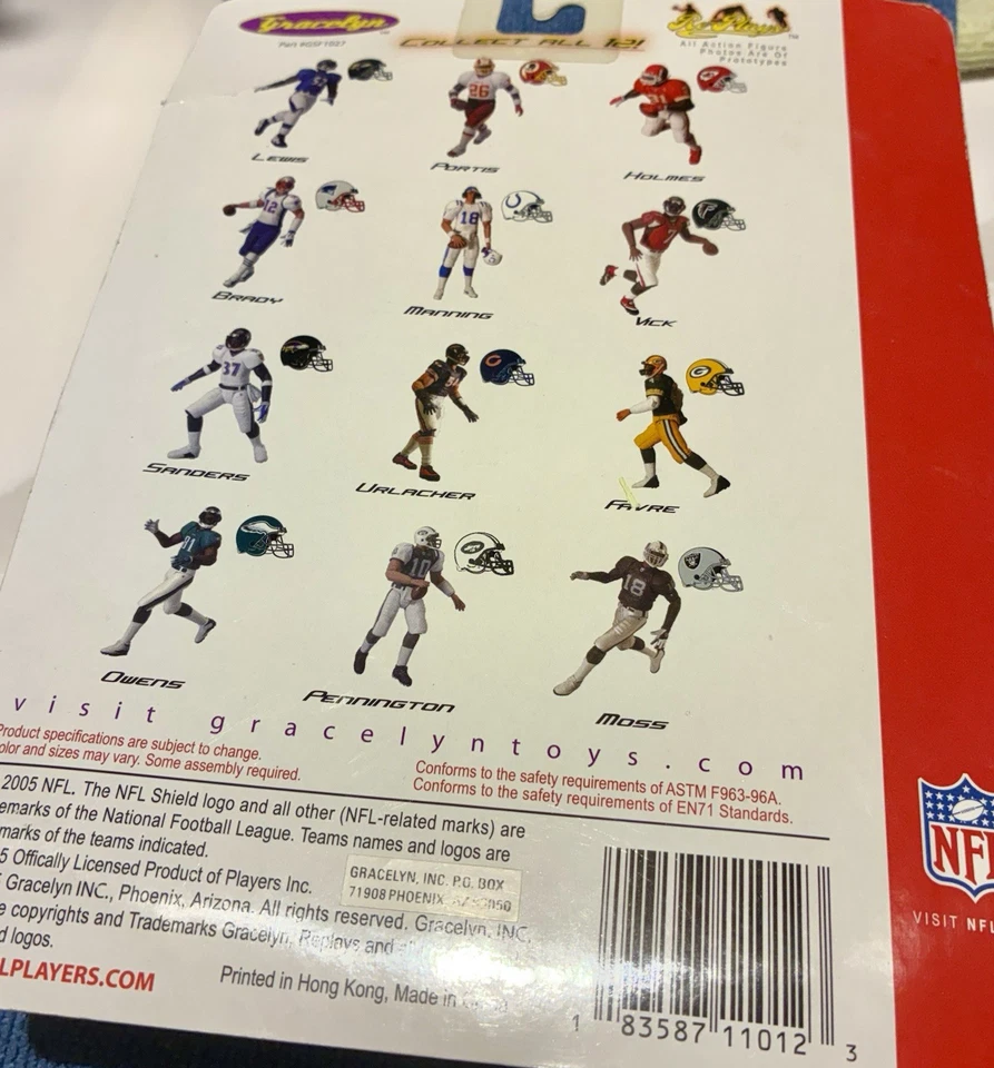 Figura Gracelyn NFL Re-Plays Serie 1 2005 Deion Sanders Baltimore Raven ¡Caja 📦! Foto 4 de 4