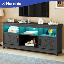 TV Stand Console for TVs up to 65 in w/ Power Outlets Console Cabinet Unit Table