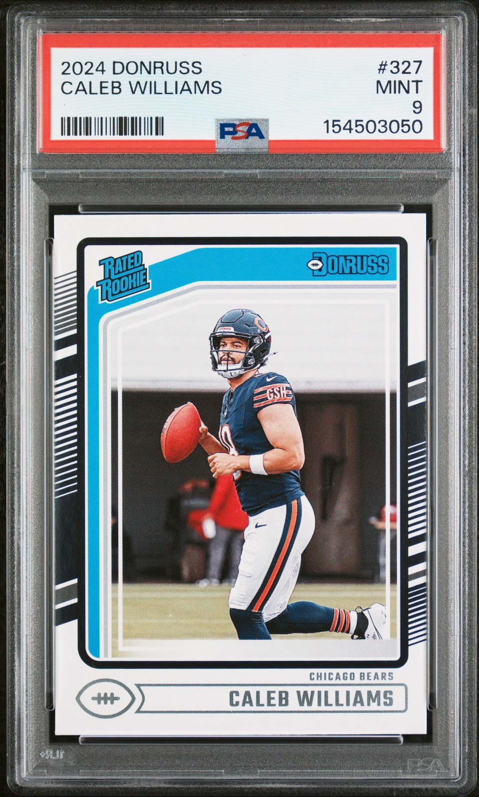 2024 PANINI DONRUSS #327 CALEB WILLIAMS PSA 9