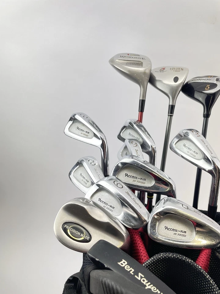 Mens Golf Package Set 13 Clubs Regular Flex /Right /New Grips /Cart Bag /28308 - Image 3 of 4