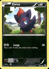 Zorua 70/114 Common Black & White Pokemon Lightly Played on eBay